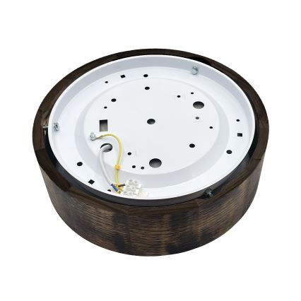 Brilagi - Plafoniera CARVALHO SMOKEY 1xE27/60W/230V rovere Ø 27,5 cm