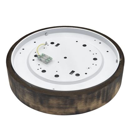 Brilagi - Plafoniera CARVALHO SMOKEY 2xE27/60W/230V rovere Ø 37,5 cm