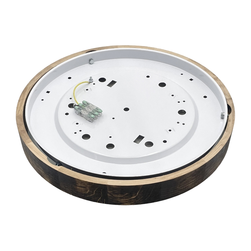 Brilagi - Plafoniera CARVALHO SMOKEY 3xE27/15W/230V rovere Ø 47,5 cm