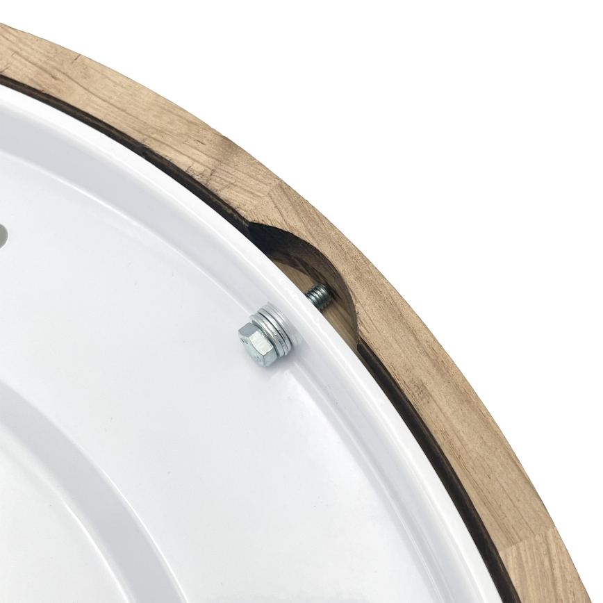 Brilagi - Plafoniera CARVALHO SMOKEY 3xE27/60W/230V rovere Ø 47,5 cm