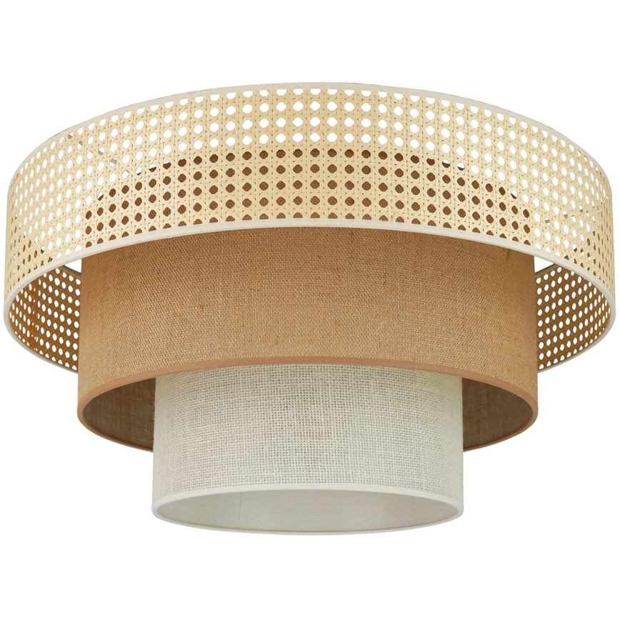 Brilagi - Plafoniera CEDAR LUNETA 1xE27/15W/230V diametro 45 cm beige/marrone/color crema