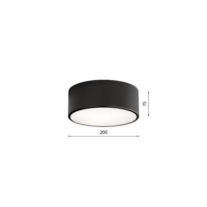 Brilagi - Plafoniera CLARE 1xE27/40W/230V Ø 20 cm nero
