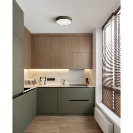 Brilagi - Plafoniera CLARE 2xE27/24W/230V Ø 30 cm kaki