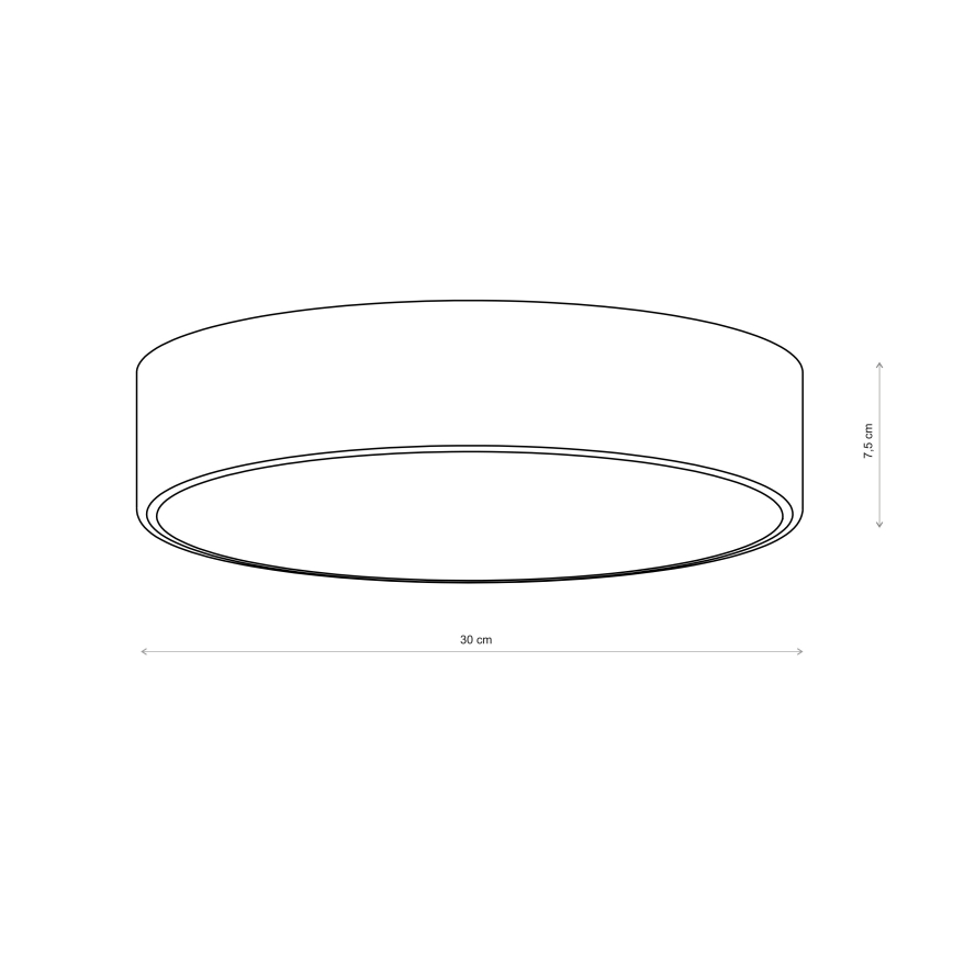 Brilagi - Plafoniera CLARE 2xE27/24W/230V Ø 30 cm rosa