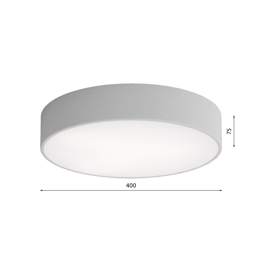 Brilagi - Plafoniera CLARE 3xE27/24W/230V diametro 40 cm grigio
