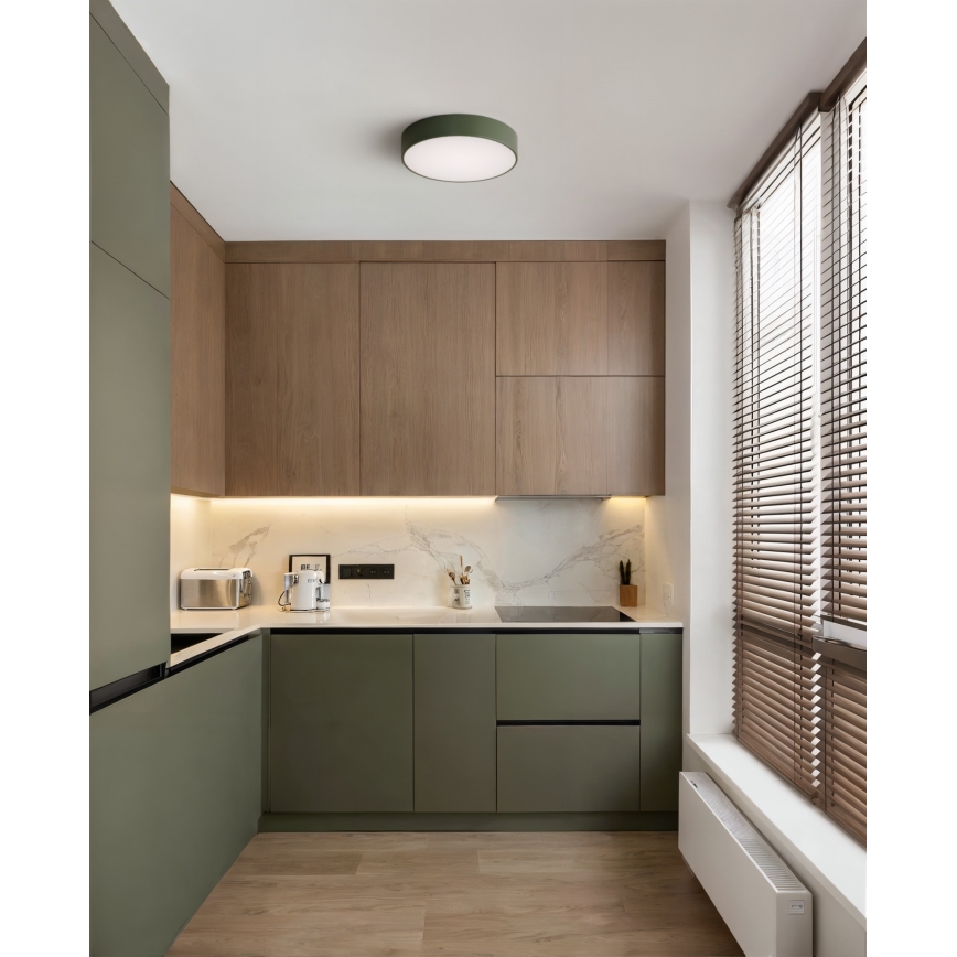 Brilagi - Plafoniera CLARE 3xE27/24W/230V Ø 40 cm kaki