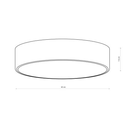 Brilagi - Plafoniera CLARE 3xE27/24W/230V Ø 40 cm rosa