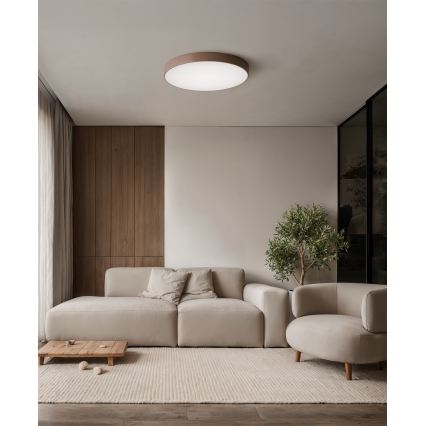 Brilagi - Plafoniera CLARE 4xE27/40W/230V diam. 50 cm marrone