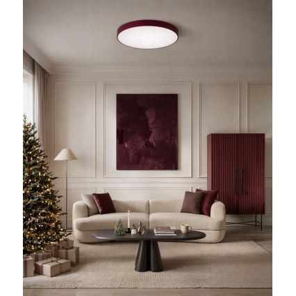 Brilagi - Plafoniera CLARE 4xE27/40W/230V Ø 50 cm bordeaux