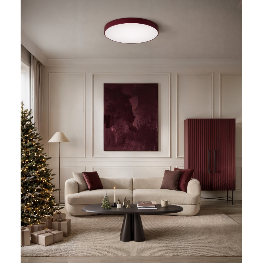 Brilagi - Plafoniera CLARE 4xE27/40W/230V Ø 50 cm bordeaux