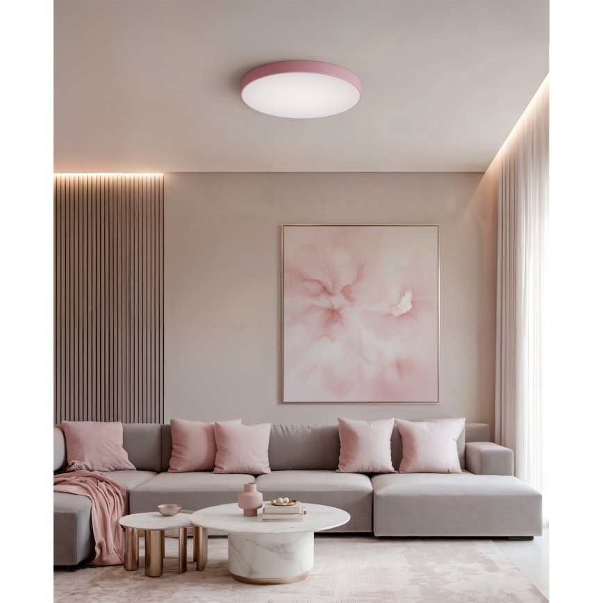 Brilagi - Plafoniera CLARE 4xE27/40W/230V Ø 50 cm rosa