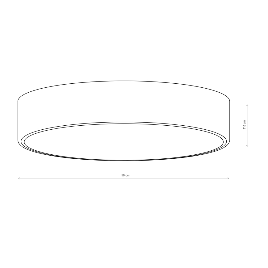 Brilagi - Plafoniera CLARE 4xE27/40W/230V Ø 50 cm rosa