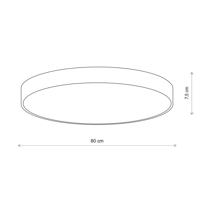 Brilagi - Plafoniera CLARE 6xE27/24W/230V diametro 80 cm beige