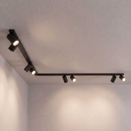 BRILAGI - Plafoniera con faretti SELE LONG 8xGU10/30W/230V nera