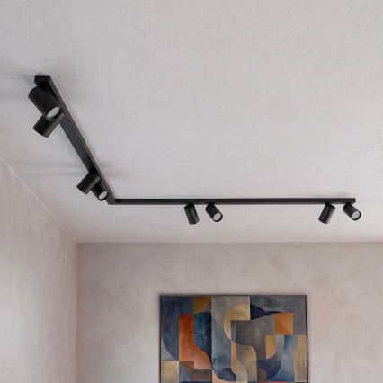 BRILAGI - Plafoniera con faretti SELE LONG 8xGU10/30W/230V nera