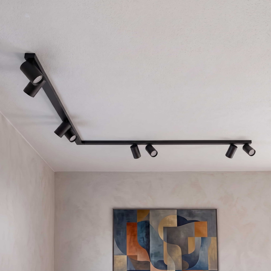 BRILAGI - Plafoniera con faretti SELE LONG 8xGU10/30W/230V nera