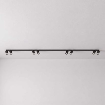 BRILAGI - Plafoniera con faretti SELE LONG 8xGU10/30W/230V nera