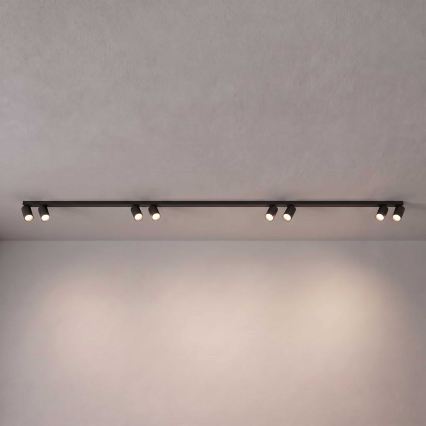 BRILAGI - Plafoniera con faretti SELE LONG 8xGU10/30W/230V nera
