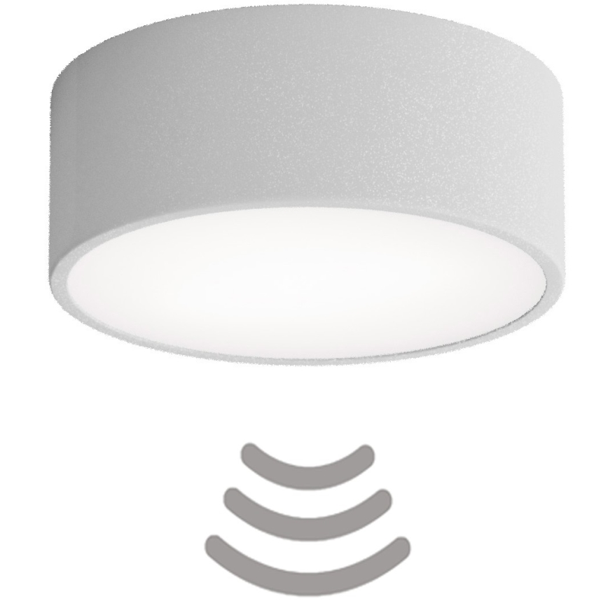 Brilagi - Plafoniera con sensore CLARE 1xE27/40W/230V diametro 20 cm grigio