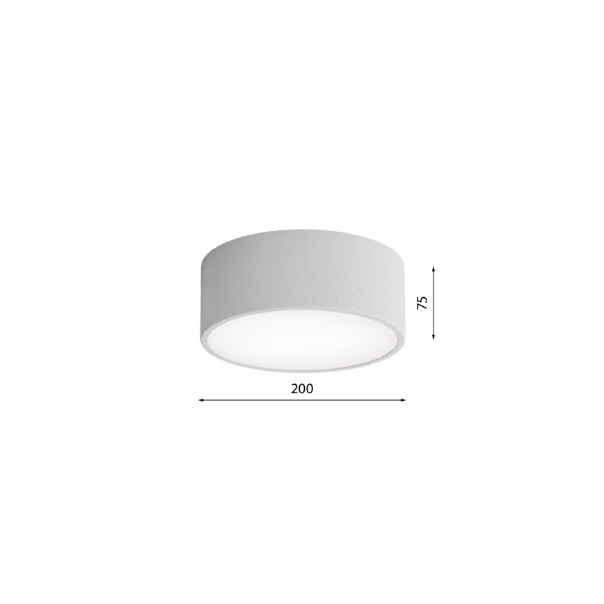 Brilagi - Plafoniera con sensore CLARE 1xE27/40W/230V diametro 20 cm grigio