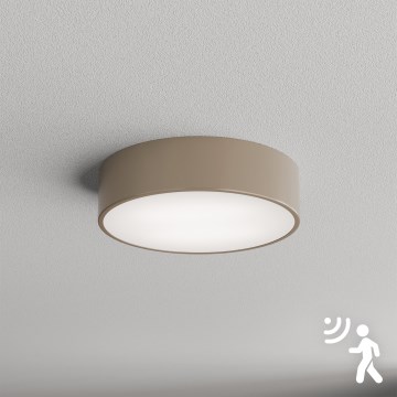 Brilagi - Plafoniera con sensore CLARE 2xE27/40W/230V diametro 30 cm beige