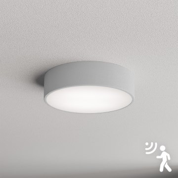 Brilagi - Plafoniera con sensore CLARE 2xE27/40W/230V diametro 30 cm grigio