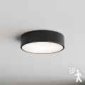 Brilagi - Plafoniera con sensore CLARE 2xE27/40W/230V diametro 30 cm nero