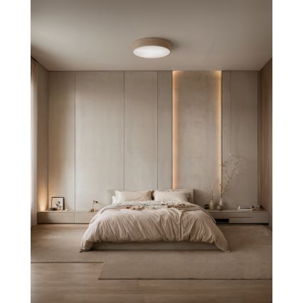 Brilagi - Plafoniera con sensore CLARE 3xE27/24W/230V diametro 40 cm beige