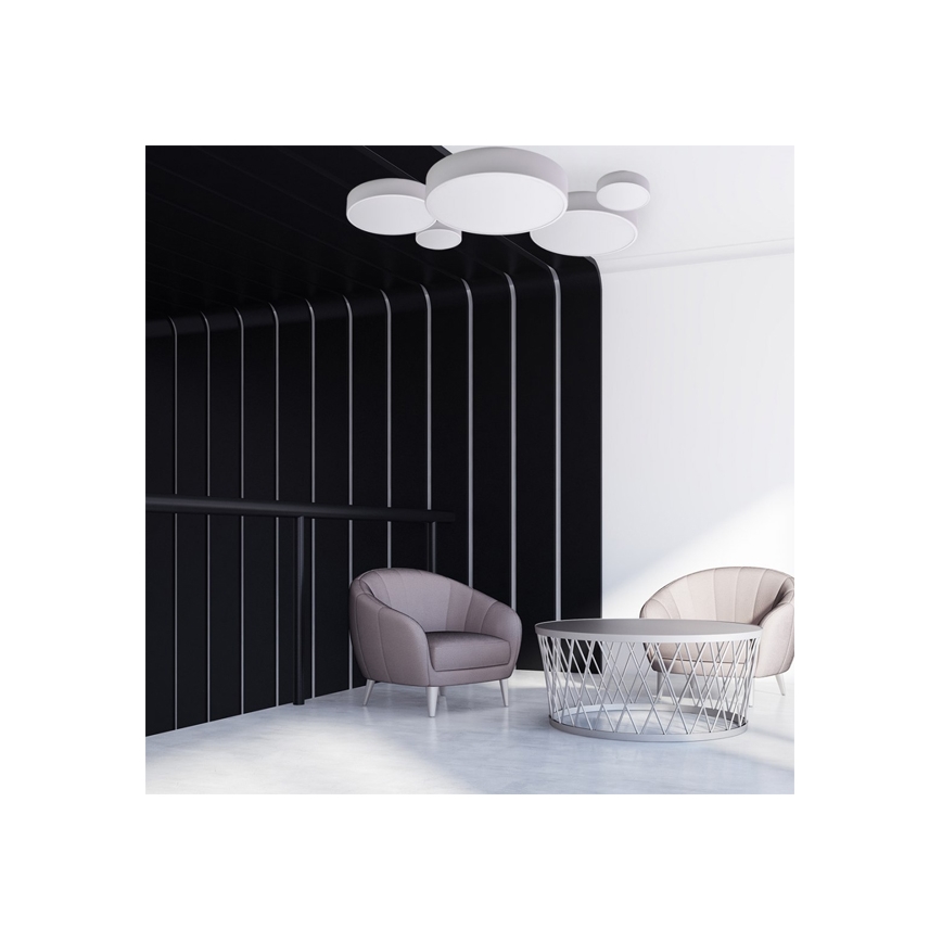 Brilagi - Plafoniera con sensore CLARE 3xE27/40W/230V diametro 40 cm bianco