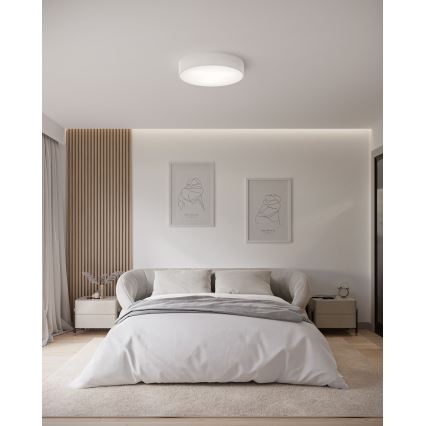 Brilagi - Plafoniera con sensore CLARE 3xE27/40W/230V diametro 40 cm bianco