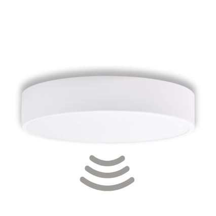Brilagi - Plafoniera con sensore CLARE 3xE27/40W/230V diametro 40 cm bianco