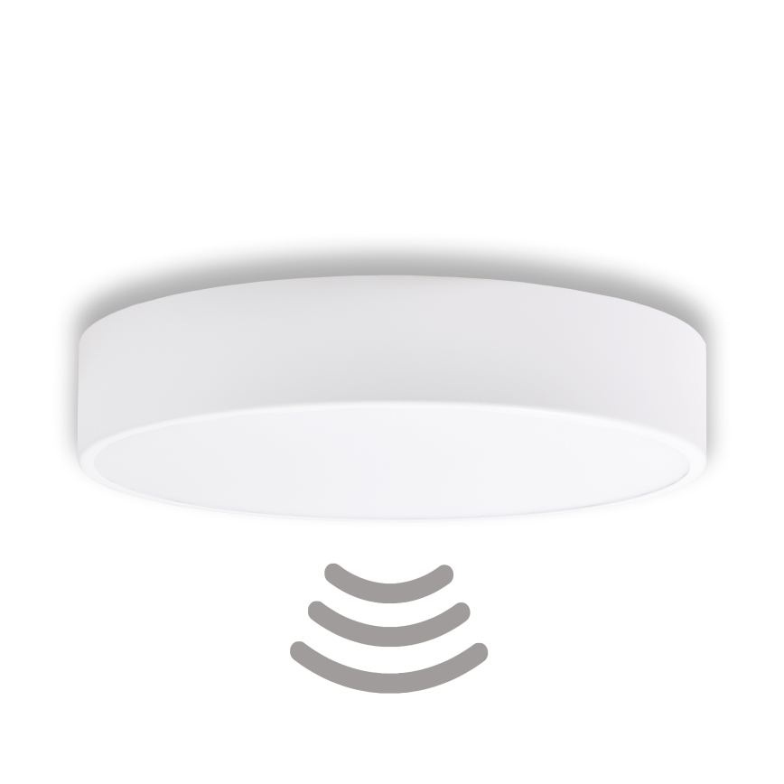 Brilagi - Plafoniera con sensore CLARE 3xE27/40W/230V diametro 40 cm bianco