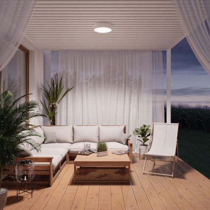 Brilagi - Plafoniera con sensore CLARE 3xE27/40W/230V diametro 40 cm bianco