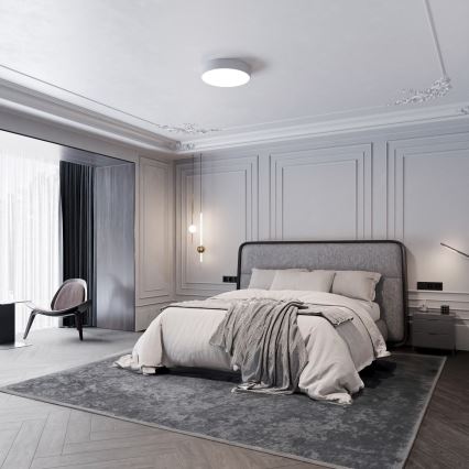 Brilagi - Plafoniera con sensore CLARE 3xE27/40W/230V diametro 40 cm grigio