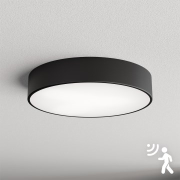 Brilagi - Plafoniera con sensore CLARE 3xE27/40W/230V diametro 40 cm nero