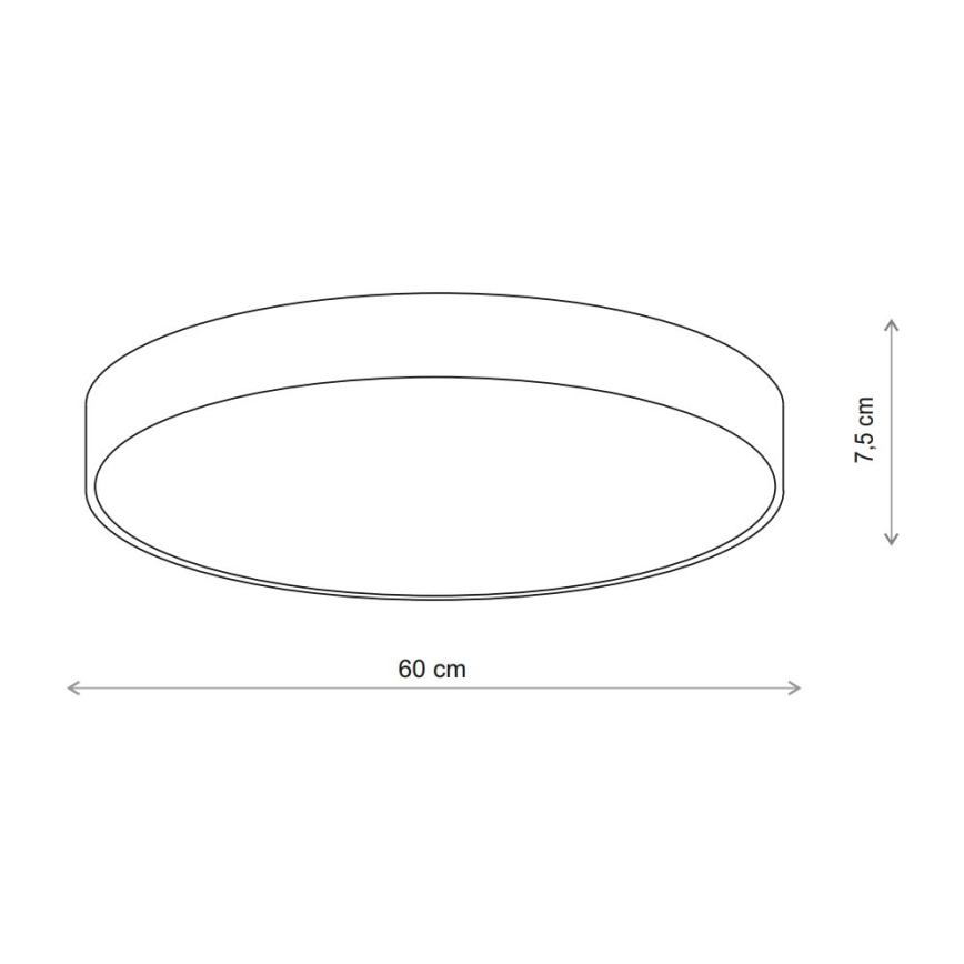 Brilagi - Plafoniera con sensore CLARE 5xE27/40W/230V diametro 60 cm beige