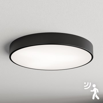Brilagi - Plafoniera con sensore CLARE 5xE27/40W/230V Ø 60 cm nera