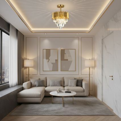 Brilagi - Plafoniera CRISTAL 5xE14/40W/230V Ø 43 cm