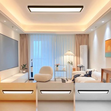 Brilagi - Plafoniera da bagno a LED FRAME LED/50W/230V 120x30 cm 3000/4000/6000K IP44 nera
