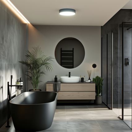Brilagi - Plafoniera LED per bagno POOL LED/24W/230V 3000/4000/5500K Ø 30 cm IP54 nero