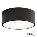 Brilagi - Plafoniera da bagno CLARE 1xE27/24W/230V diametro 20 cm IP54 nero