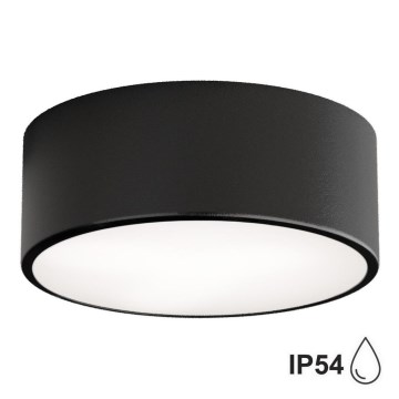 Brilagi - Plafoniera da bagno CLARE 1xE27/24W/230V diametro 20 cm IP54 nero