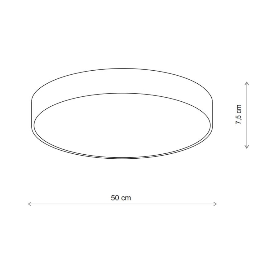Brilagi - Plafoniera da bagno CLARE 4xE27/24W/230V diametro 50 cm beige IP54