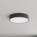 Brilagi - Plafoniera da bagno con sensore di movimento e sensore crepuscolare CLARE 3xE27/24W/230V Ø 40 cm antracite IP54