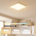 Brilagi - Plafoniera da bagno dimmerabile a LED FRAME SMART/50W/230V 60x60 cm 3000-6000K IP44 beige + telecomando