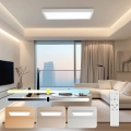 Brilagi - Plafoniera da bagno dimmerabile a LED FRAME SMART LED/30W/230V 30x60 cm 3000-6000K IP44 bianco + telecomando