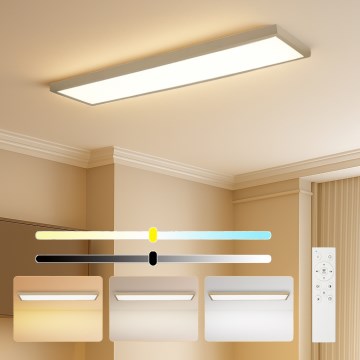 Brilagi - Plafoniera da bagno dimmerabile a LED FRAME SMART LED/50W/230V 120x30 cm 3000-6000K IP44 beige + telecomando