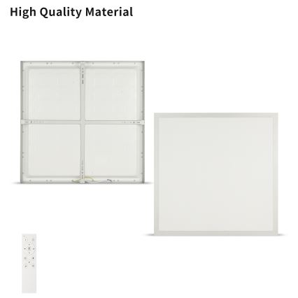 Brilagi - Plafoniera da bagno dimmerabile a LED FRAME SMART LED/50W/230V 60x60 cm 3000-6000K IP44 argento + telecomando incluso