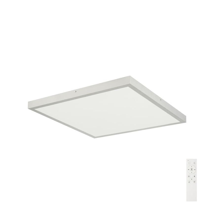 Brilagi - Plafoniera da bagno dimmerabile a LED FRAME SMART LED/50W/230V 60x60 cm 3000-6000K IP44 argento + telecomando incluso