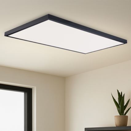 Brilagi - Plafoniera LED da bagno FRAME LED/96W/230V 120x60 cm 3000/4000/6000K IP44 nera